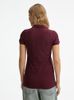 Рубашка поло женская Brandy Women, бордовая с белым