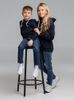 Толстовка с капюшоном детская Kirenga Kids, темно-синяя