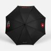 Зонт-трость Hidecolor с цветными спицами, черный с красным