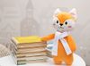 Мягкая игрушка Beastie Toys, лисенок с белым шарфом