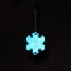 Пешеходный светоотражатель с цепочкой «Снежинка», синий