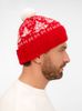 Шапка Holidale, красная с молочным