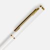 Ручка шариковая Hotel Gold, ver.2, глянцевая белая