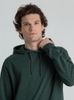 Толстовка с капюшоном унисекс Hoodie, темно-зеленый меланж