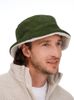Панама Bucket двусторонняя утепленная, хаки с бежевым