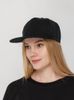 Бейсболка Snapback с прямым козырьком, черная