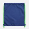 Рюкзак B3, синий с зелеными лямками