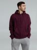 Толстовка на молнии с капюшоном унисекс King, бордовая