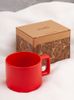 Чашка Jumbo в коробке матовая, красная
