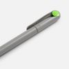 Ручка шариковая Prodir DS1 TMM Dot, серая с ярко-зеленым