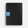 Ежедневник Boom, недатированный, черный с голубым
