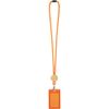 Шнурок для бейджа Tube Wood, оранжевый