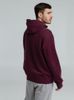 Толстовка на молнии с капюшоном унисекс King, бордовая