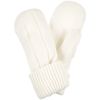 Варежки Knit Beat, белые (молочные)