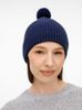 Шапка Catch Match с помпоном, темно-синяя