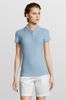 Рубашка поло женская People 210, голубая