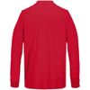 Рубашка поло унисекс с длинным рукавом Pacific LSL, красная