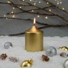 Свеча Lagom Care Metallic, золотистая