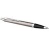 Ручка шариковая Parker IM Essential Stainless Steel CT, серебристая с черным