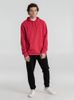 Толстовка с капюшоном унисекс Hoodie, красный меланж