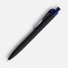 Ручка шариковая Prodir QS01 PRT-T Soft Touch, черная с синим