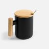Кружка с ложкой Eco Fusion, черная