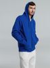 Толстовка на молнии с капюшоном унисекс King, ярко-синяя