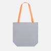 Шопер B5, серый с оранжевыми ручками