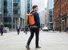 Зонт обратного сложения с ручкой-карабином Foldberry, черный