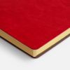 Ежедневник Nebraska Flex, недатированный, красный с золотистым