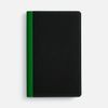 Ежедневник Nice Twice, недатированный, черный с ярко-зеленым