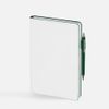 Ежедневник White Shall, недатированный, бело-зеленый