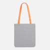 Шопер B4, серый с оранжевыми ручками