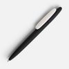 Ручка шариковая Prodir DS5 TRR-P Soft Touch, черная с белым