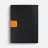 Ежедневник Boom, недатированный, черный с оранжевым
