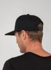 Бейсболка Snapback с прямым козырьком, черная