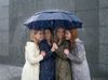 Зонт обратного сложения twoGether с двойным куполом, темно-синий
