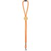 Шнурок для бейджа Tube Wood, оранжевый