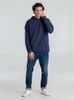 Толстовка с капюшоном унисекс Hoodie, синий меланж