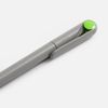 Ручка шариковая Prodir DS1 TMM Dot, серая с ярко-зеленым