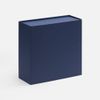 Коробка складная Quadra Fold, темно-синяя
