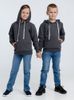 Толстовка с капюшоном детская Kirenga Kids, темно-серая (графит)