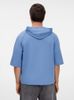 Футболка оверсайз унисекс с капюшоном Neofit, синяя