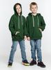 Толстовка с капюшоном детская Kirenga Kids, темно-зеленая