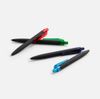 Ручка шариковая Prodir QS01 PRT-T Soft Touch, черная с красным