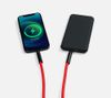 Кабель-ланьярд energyFlex Power Delivery 60 Вт, красный
