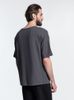 Футболка унисекс оверсайз Crosstown, темно-серая