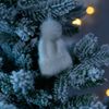 Подвеска на елку «Вьюжка», шапочка, белая