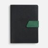 Ежедневник Boom, недатированный, черный с зеленым