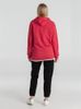 Толстовка с капюшоном унисекс Hoodie, красный меланж